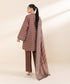 Women's Unstitched Light Khaddar Beige Printed 2 Piece Suit